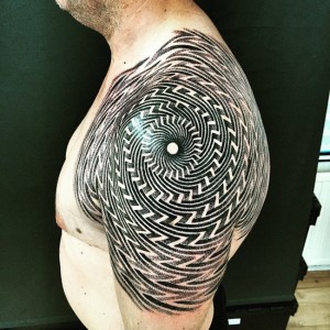 Optical Illusion Tattoo