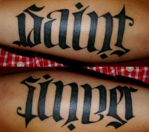 Optical Illusion Tattoos Words