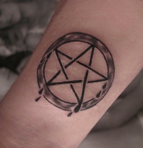 Pentagram Tattoo on Wrist