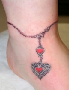 Pictures of Ankle Bracelet Tattoos