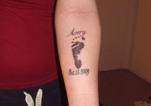 Pictures of Baby Footprint Tattoos