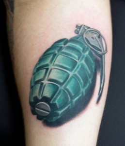 Pictures of Grenade Tattoos