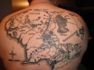 Pirate Map Tattoo