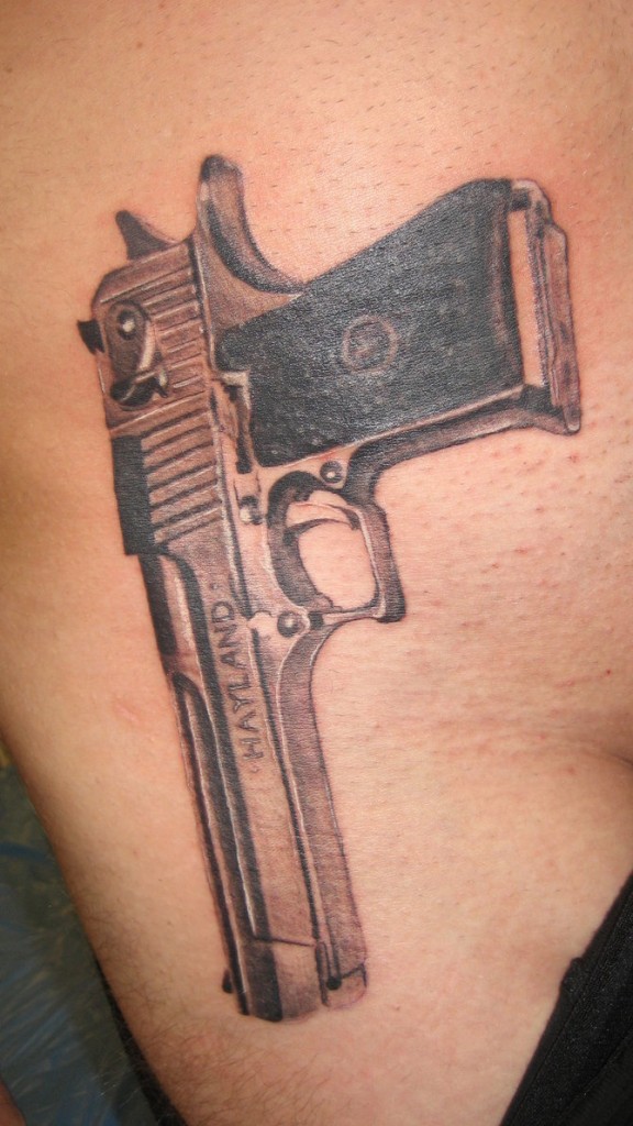 Pistol Tattoos Designs, Ideas and Meaning | Tattoos For You