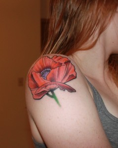 Poppy Tattoo Shoulder