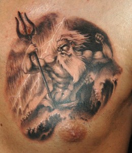 Poseidon Tattoo Designs