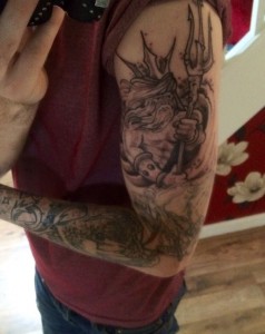 Poseidon Tattoo Sleeve