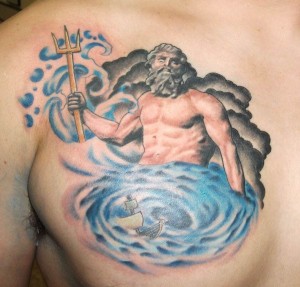 Poseidon Trident Tattoo