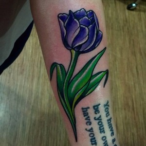 Purple Tulip Tattoos