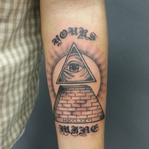 Pyramid Eye Tattoo