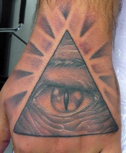 Pyramid with Eye Tattoo