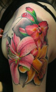 Realism Flower Tattoos