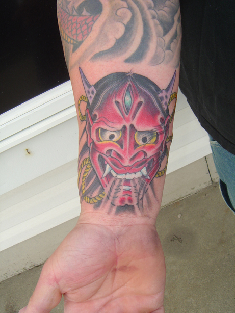 Oni Mask Tattoos Designs, Ideas and Meaning | Tattoos For You