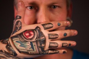 Robot Hand Tattoo