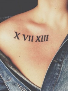 Roman Numbers Tattoo