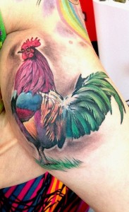 Rooster Tattoos for Girls
