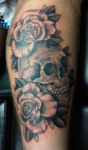 Rose and Skull Tattoo Designs