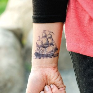 Sailboat Tattoo Wrist