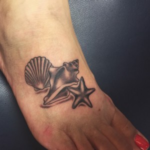 Seashell Tattoos for Girls