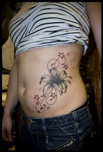 Side Waist Tattoo