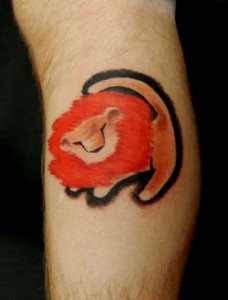 Simba Tattoo with Mane