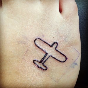 Simple Airplane Tattoos