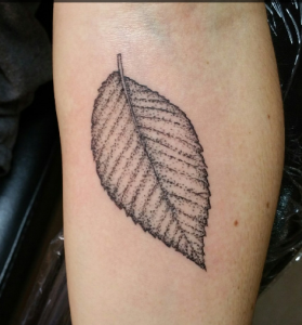 Simple Leaf Tattoo