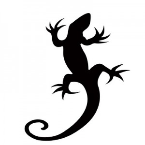 Simple Lizard Tattoos