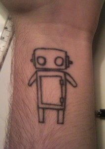 Simple Robot Tattoo