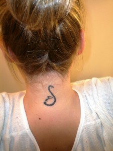 Simple Swan Tattoo
