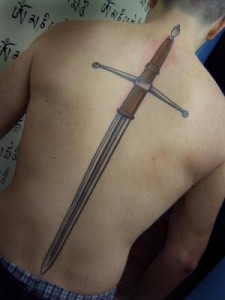 Simple Sword Tattoos