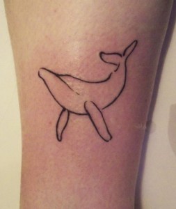 Simple Whale Tattoo