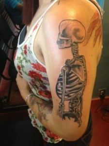 Skeleton Arm Tattoo