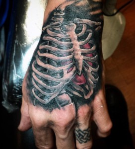 Skeleton Tattoo on Hand