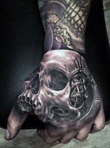 Skull Tattoos on Hands