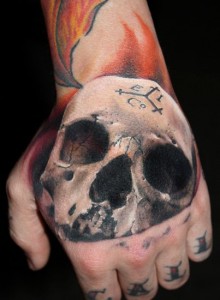 Skull Tattoos on the Hand