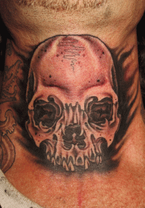 Skull Throat Tattoos