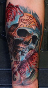 Skulls and Rose Tattoos