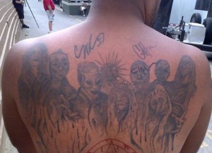 Slipknot Back Tattoos