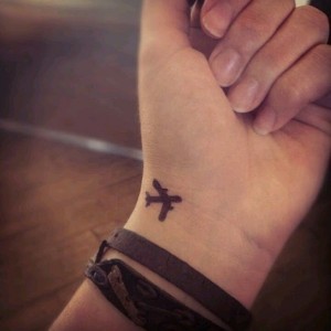 Small Airplane Tattoo