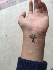 Small Dead Tree Tattoo