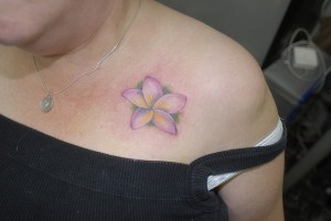 Small Plumeria Tattoo