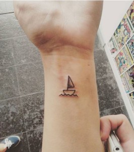 Small Sailboat Tattoo