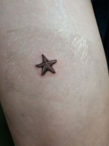 Starfish Tattoo Black