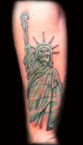 Statue of Liberty Tattoo Forearm