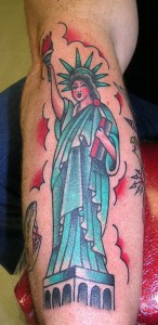 Statue of Liberty Traditional Tattoo