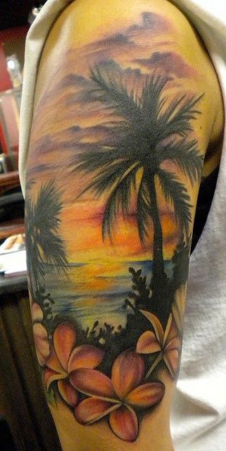 Sunset Tattoos Designs, Ideas and Meaning | Tattoos For You