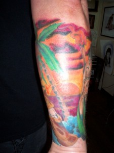 Sunset Tattoos Forearm