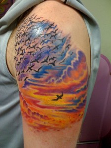 Sunset Tattoos for Men