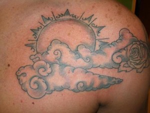 Sunshine and Clouds Tattoos
